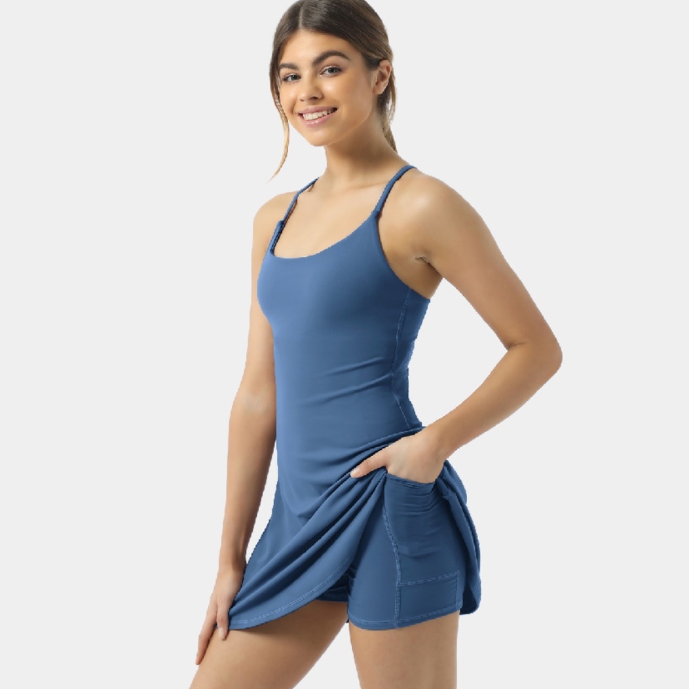 HALARA Cloudful Flare Activity Dress, Paeonoa Blue